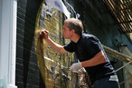 Shepard Fairey paints mural at LCB Prince Street